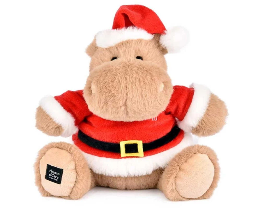 DouDou et compagnie Hippo Weihnachten 20 cm, Beige