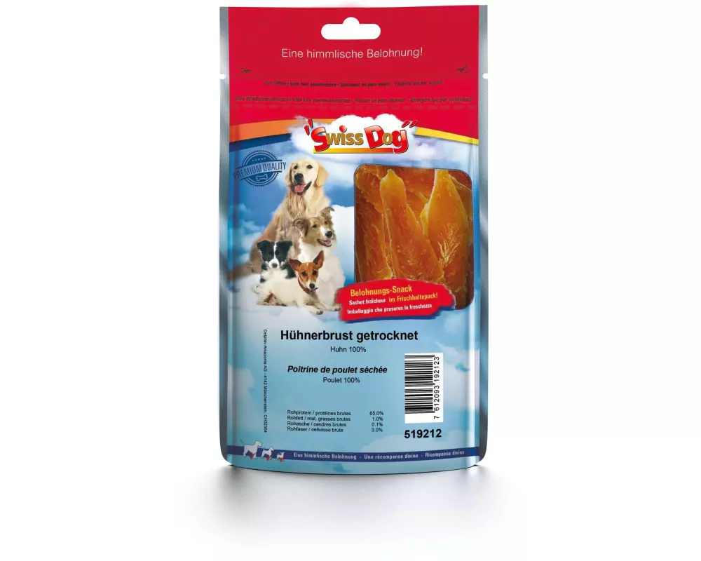 SwissDog Leckerli Hühnerbrust getrocknet 80 g