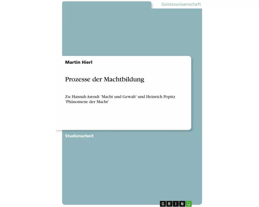 Prozesse der Machtbildung