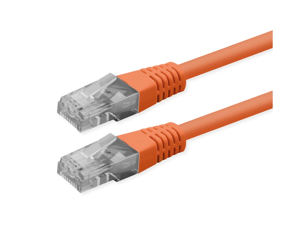 ROLINE Patchkabel Cat.6 (Class E), UTP, PoE, orange, 0,3 m