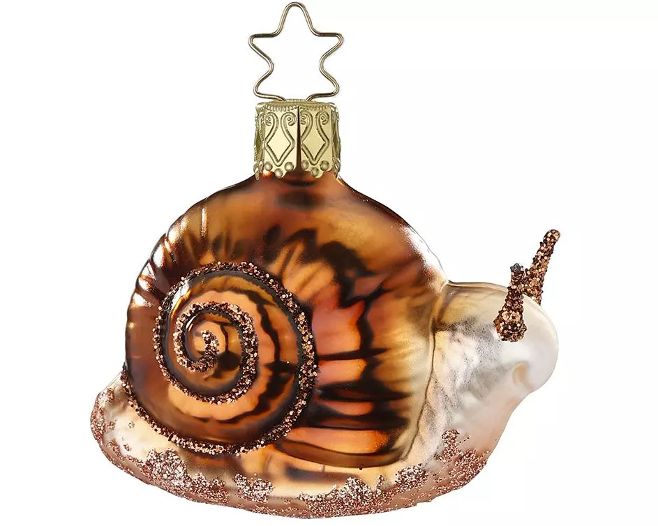 Inge Glas Manufaktur Weihnachtskugel Schnecke 6 cm 1 Stück