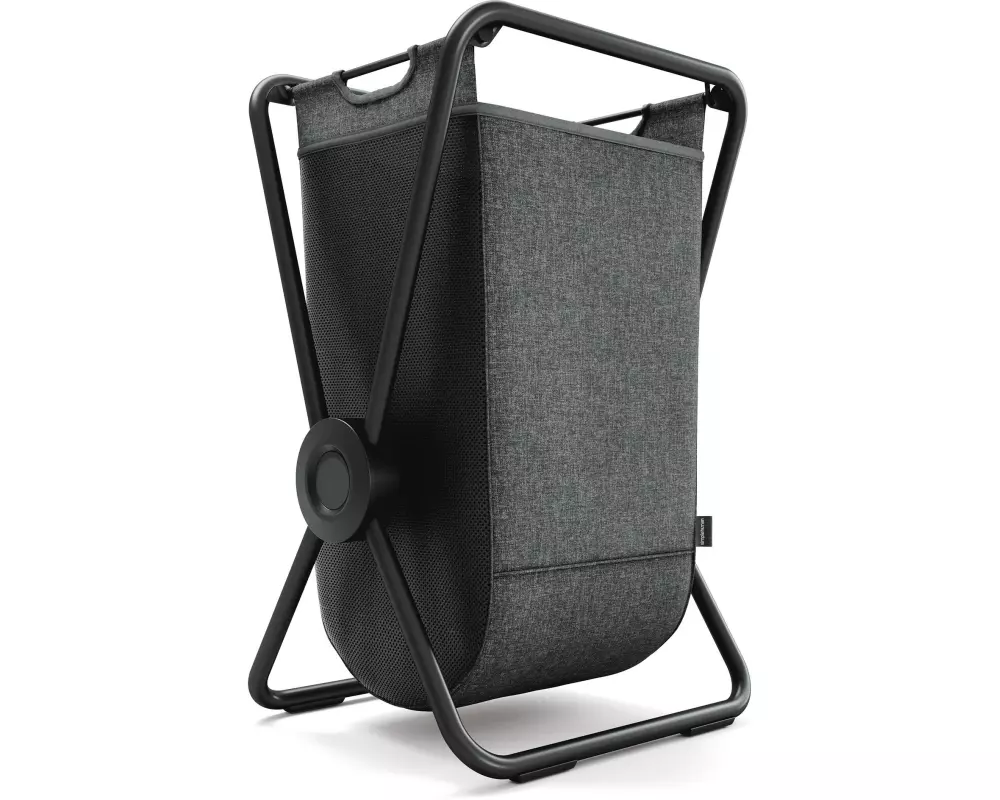Simplehuman Wäschekorb Single 150 l, Grau / Schwarz