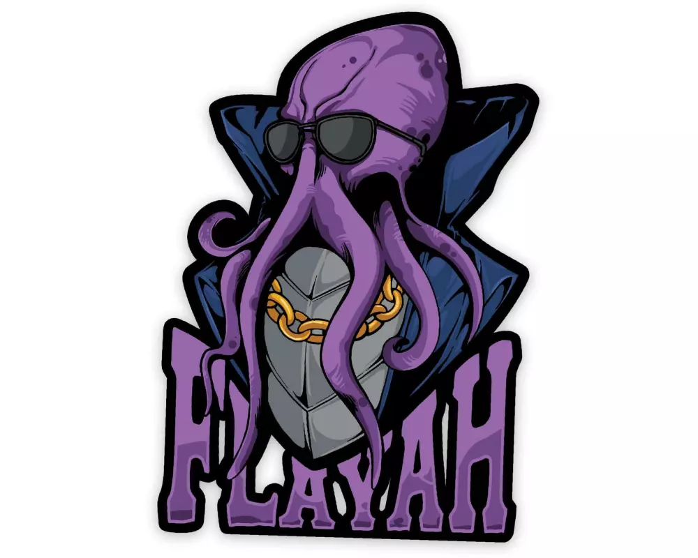 Glass Staff Flayah Sticker Violett