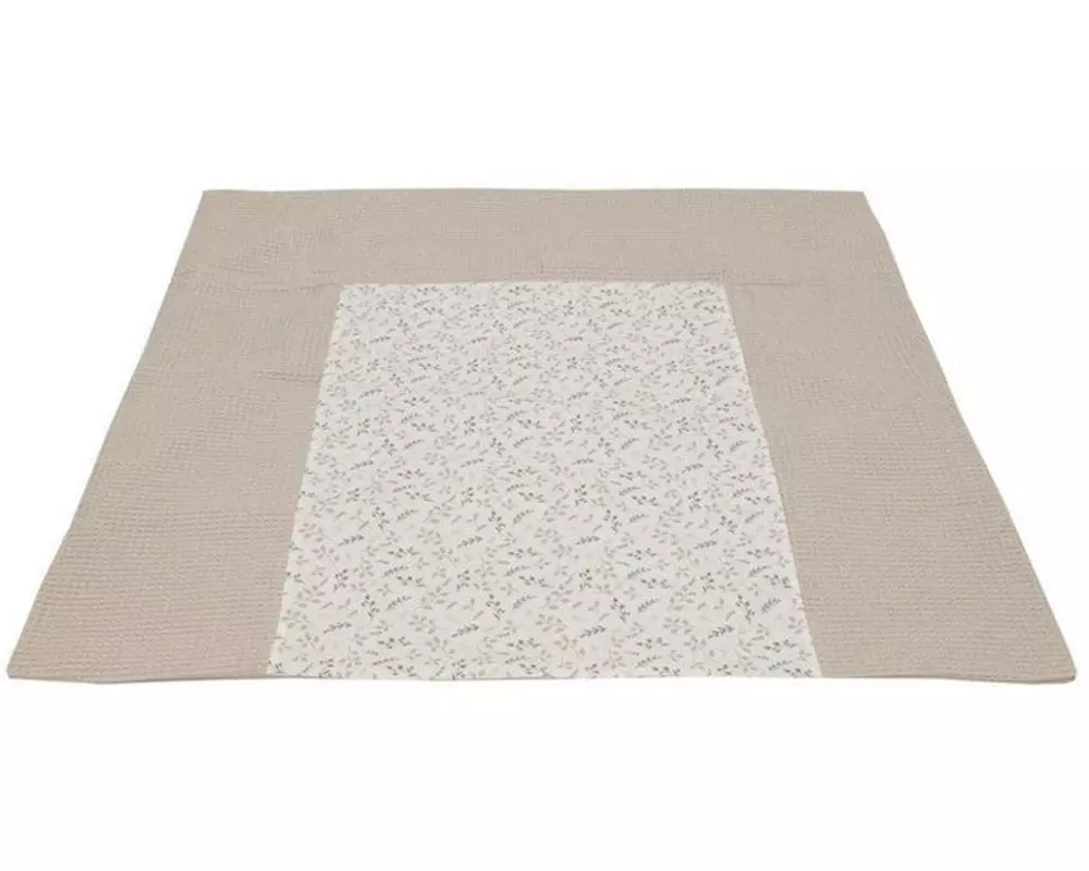 Ullenboom Wickelauflagenbezug Waffel Floral Sand 75 x 85 cm