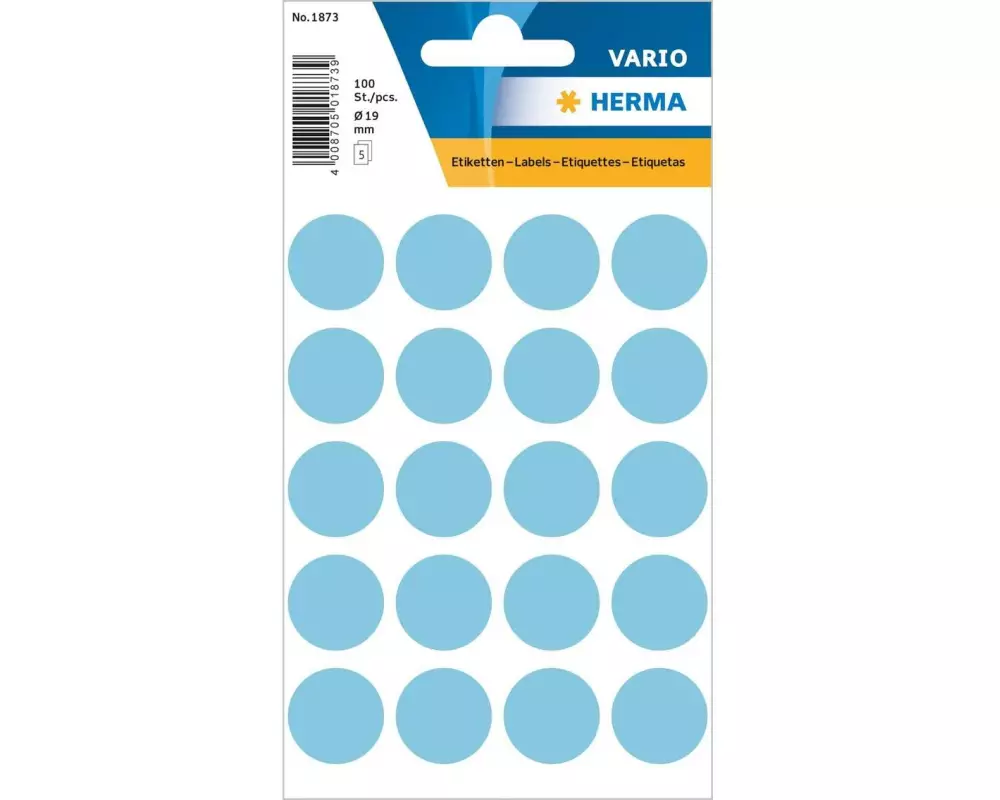 Herma Stickers Klebepunkte Vario Ø 19 mm, Blau