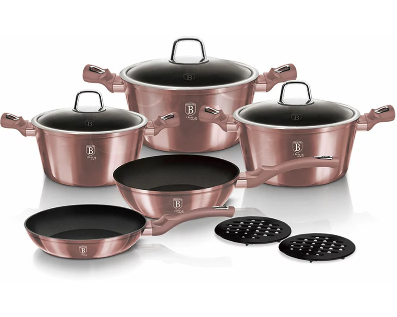 Berlinger Haus 10-teiliges Kochgeschirr-Set I-Rose Collection