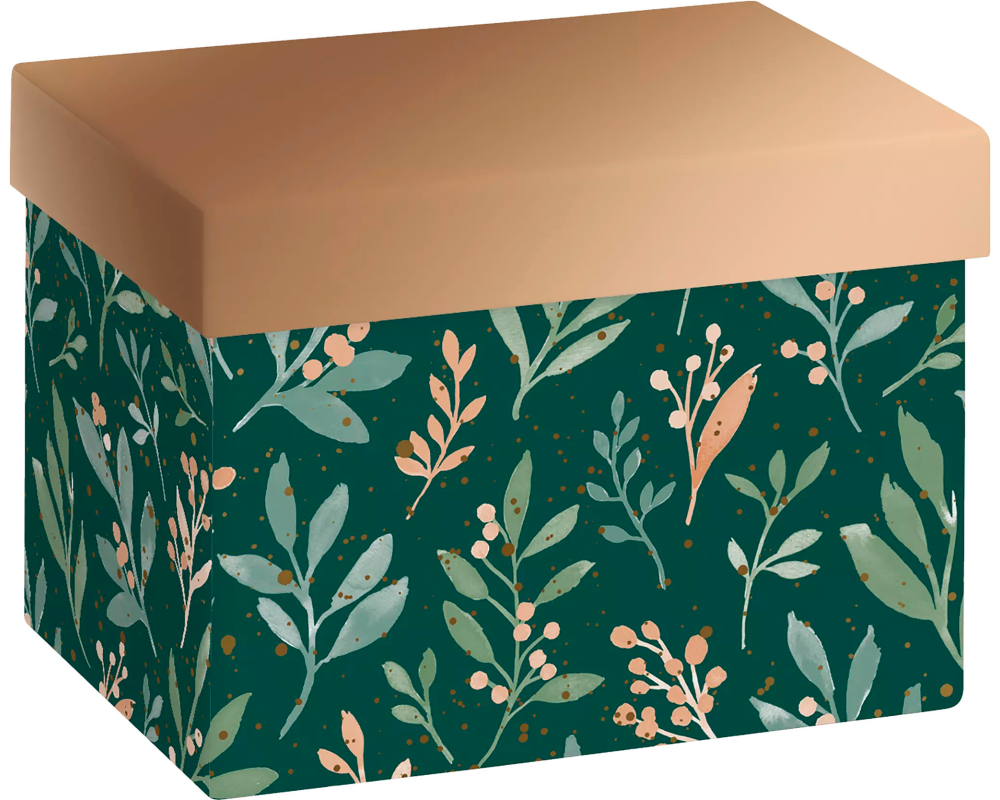 STEWO Geschenkbox Arona 2551505797 dunkelgrün 12x12x16.5cm