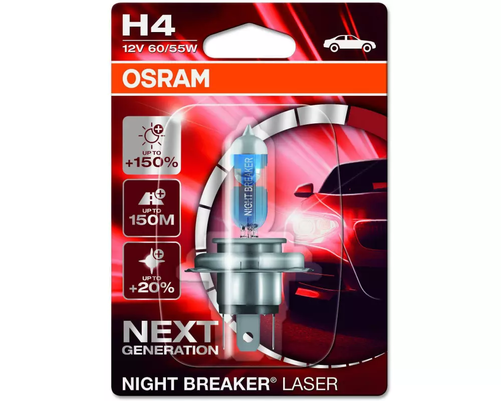 OSRAM H4 Night Breaker Laser Next Generation H4 60/55 W 12 V