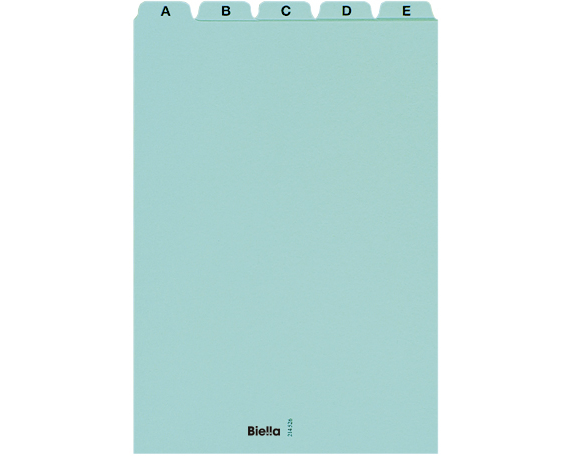 BIELLA Kartei-Leitkarten A-Z A5 hoch 21452605U blau 25-teilig