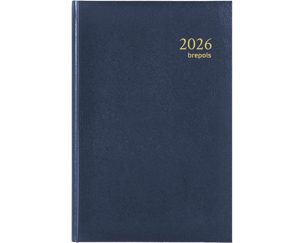 BREPOLS Agenda Saturnus Lima Ku. 2026 0.216.1256 1T/1S blau 13.5x21cm
