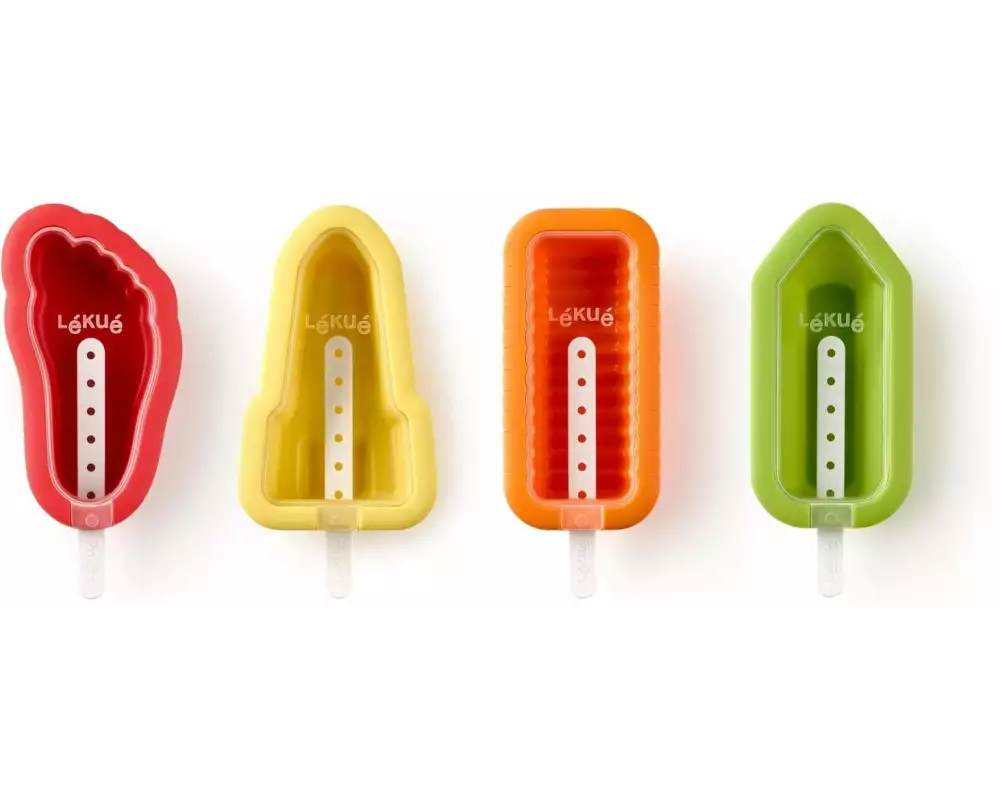 Lékué Glaceform Fun, Silikon, 4er Set