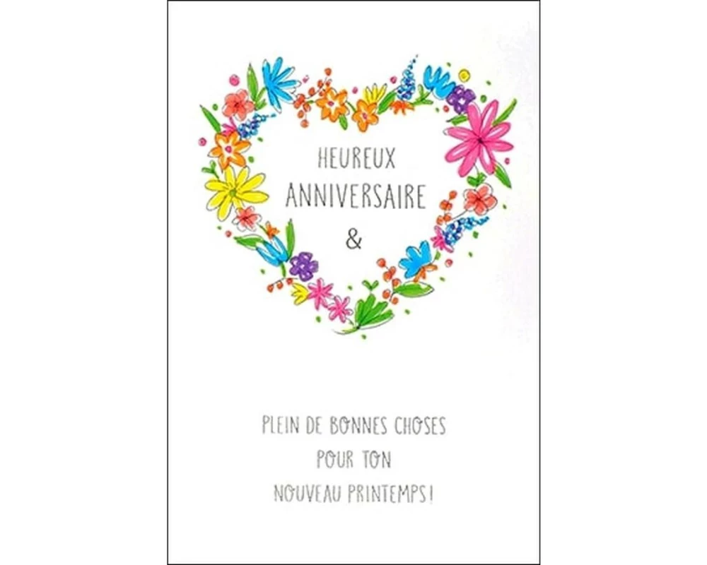 ABC Glückwunschkarte Anniversaire B6