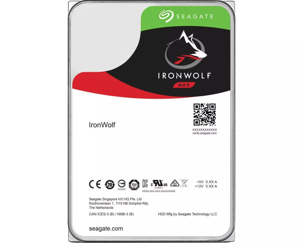 Seagate Harddisk IronWolf 3.5" SATA 8 TB