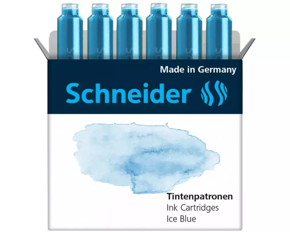 Schneider Tintenpatrone Callissima 6 Stück, Ice Blue
