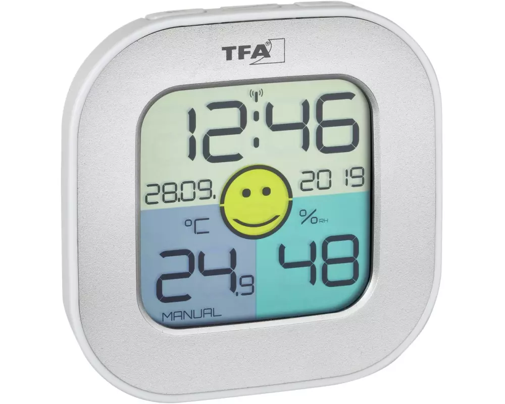 TFA Dostmann Thermo-/Hygrometer FUN, Silber
