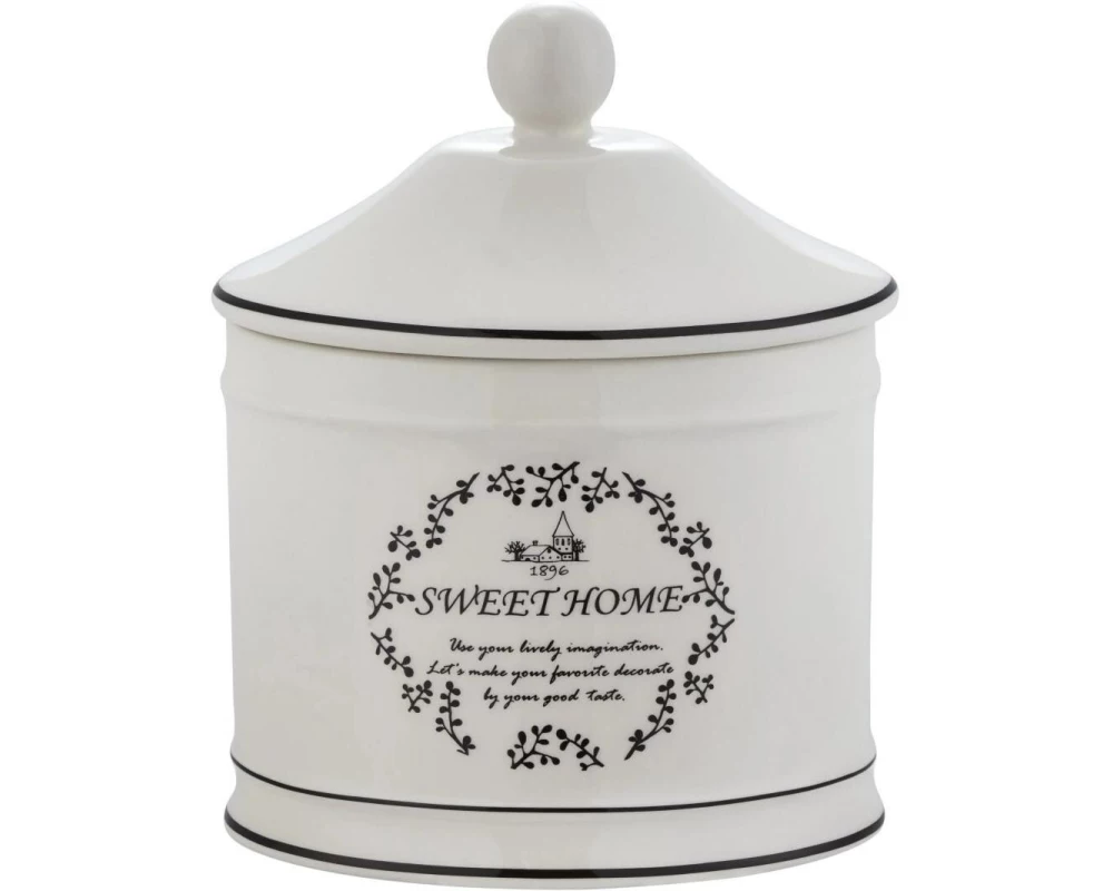 diaqua Kosmetikdose Sweet Home Weiss, Keramik