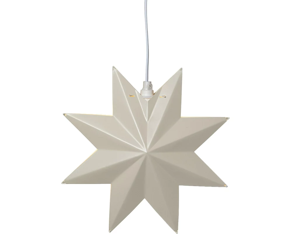 Star Trading Metall Stern Classic Indoor, Beige, 28.00 cm Höhe