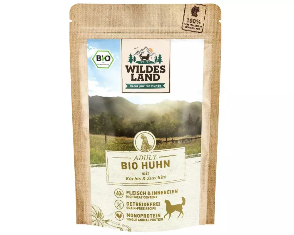 Wildes Land Nassfutter Huhn mit Kürbis & Zucchini 125 g