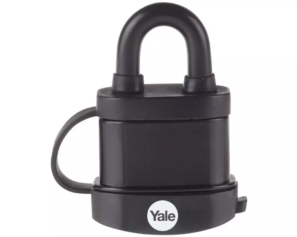 Yale Vorhängeschloss Y220B 51/18 Wetterfest Schwarz Stahl
