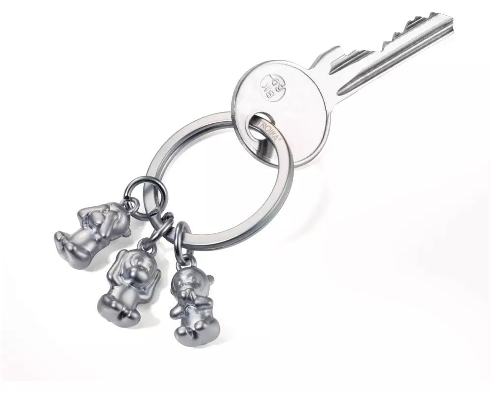 Troika Schlüsselanhänger Three Monkeys