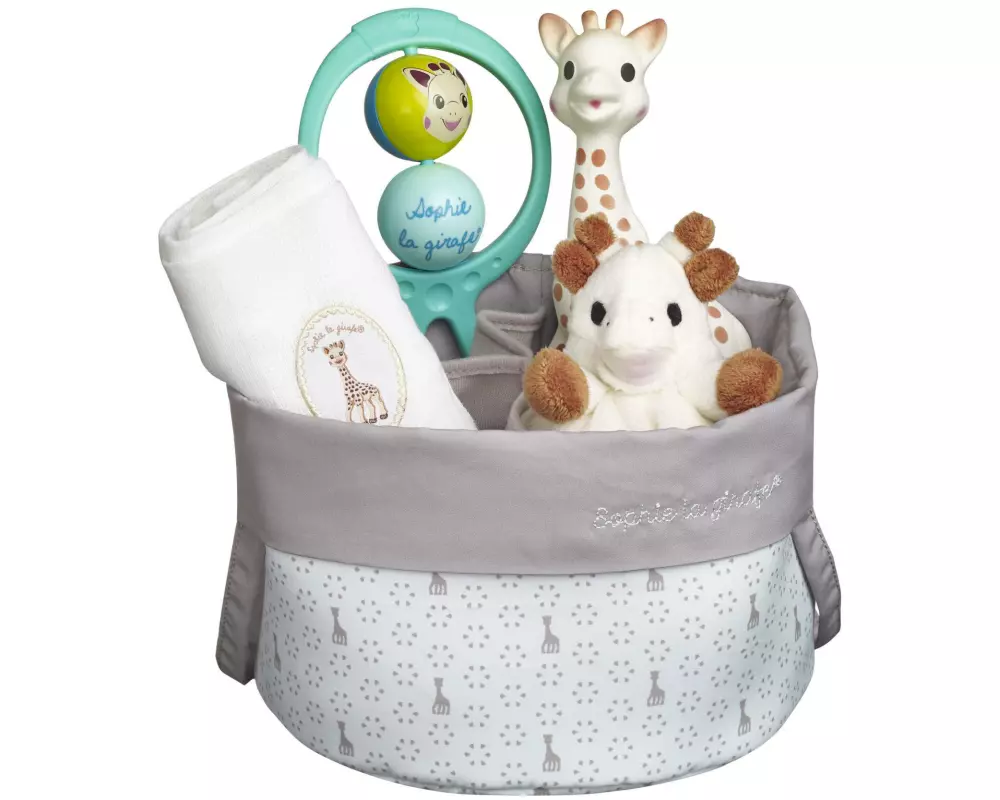 Sophie la girafe Geschenkset Geburtskorb