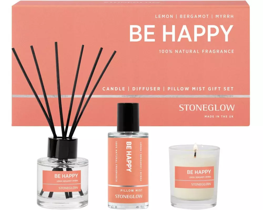 Stoneglow Geschenkset Be Happy 3-teilig, 50 ml