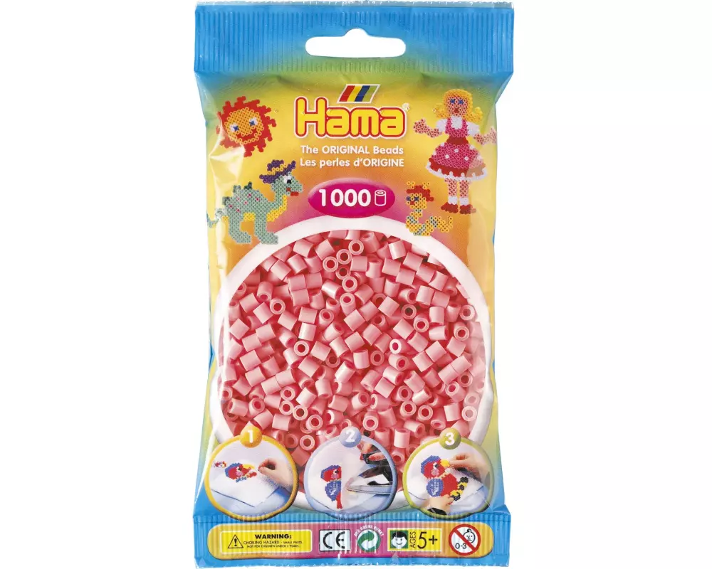 Hama Bügelperlen midi 1000 Stk. Pink/Rosa