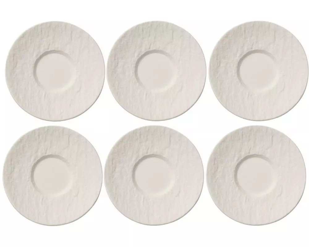 Villeroy & Boch Untertasse Manufacture Rock 1 Stück, Weiss