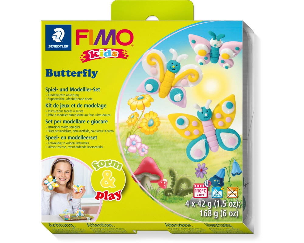 FIMO Kids form&play 4x42g 803410LY Set Butterfly