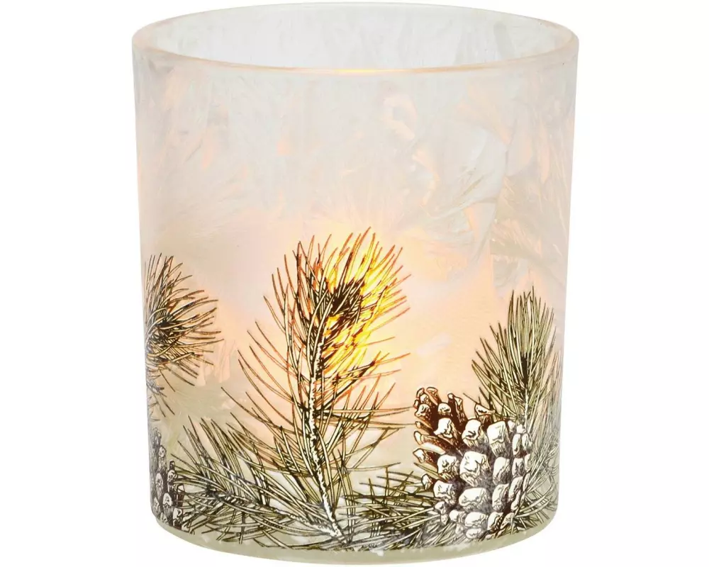 G. Wurm Windlicht Tannzapfen 8 cm