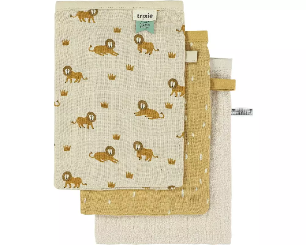 Trixie Mullwaschhandschuhe 3er Set Löwe