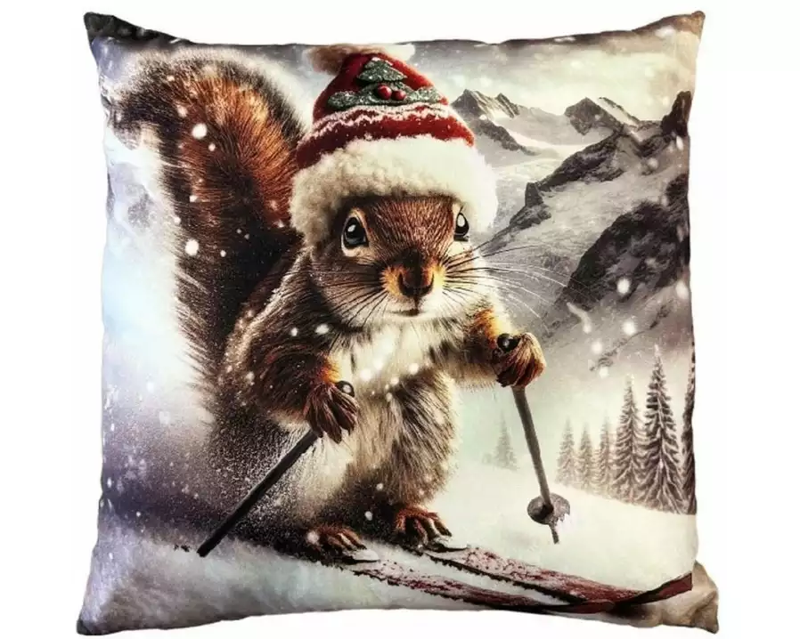 Dameco Kissen Eichörnchen 45 x 45 cm