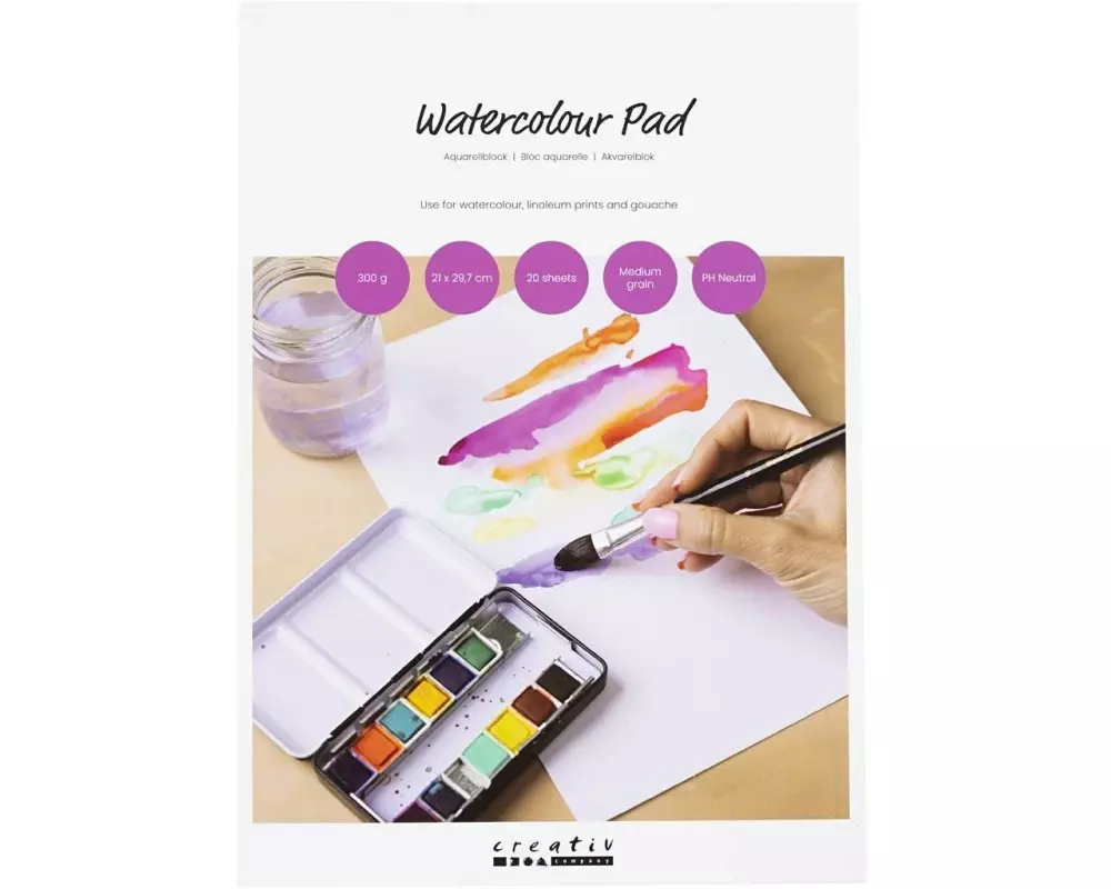 Creativ Company Malblock A4, 300 g/m², 20 Blatt