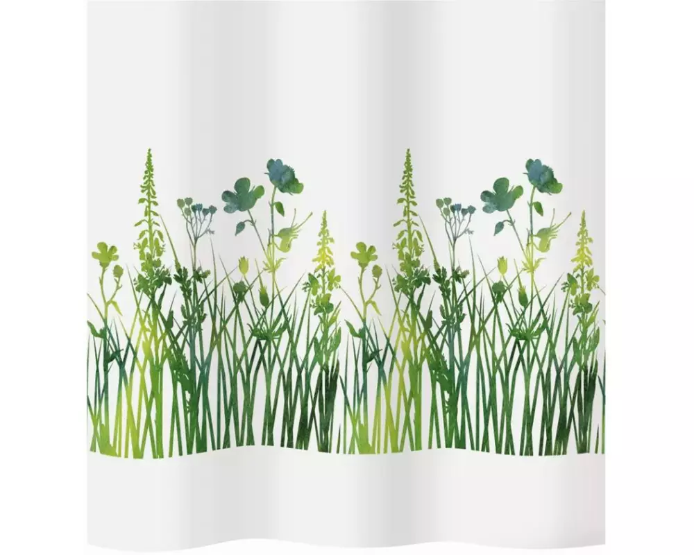 diaqua Duschvorhang Joya 120 x 200 cm, Grün/Weiss