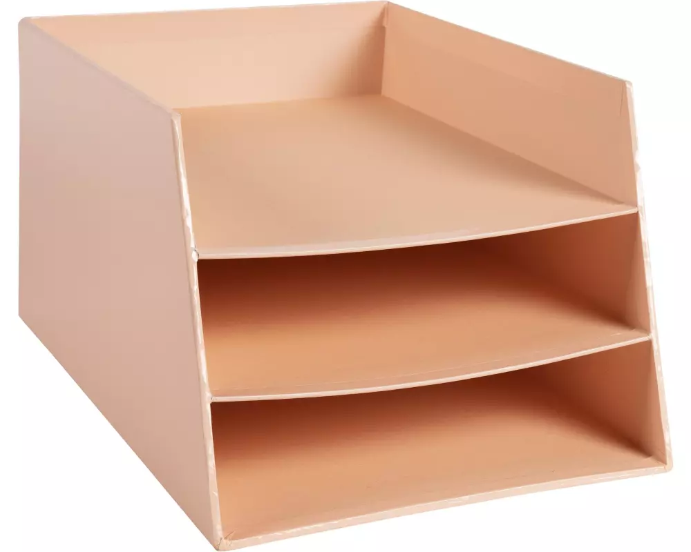 Exacompta Ablagekorb Aquarel mit 3 Stufen Koralle