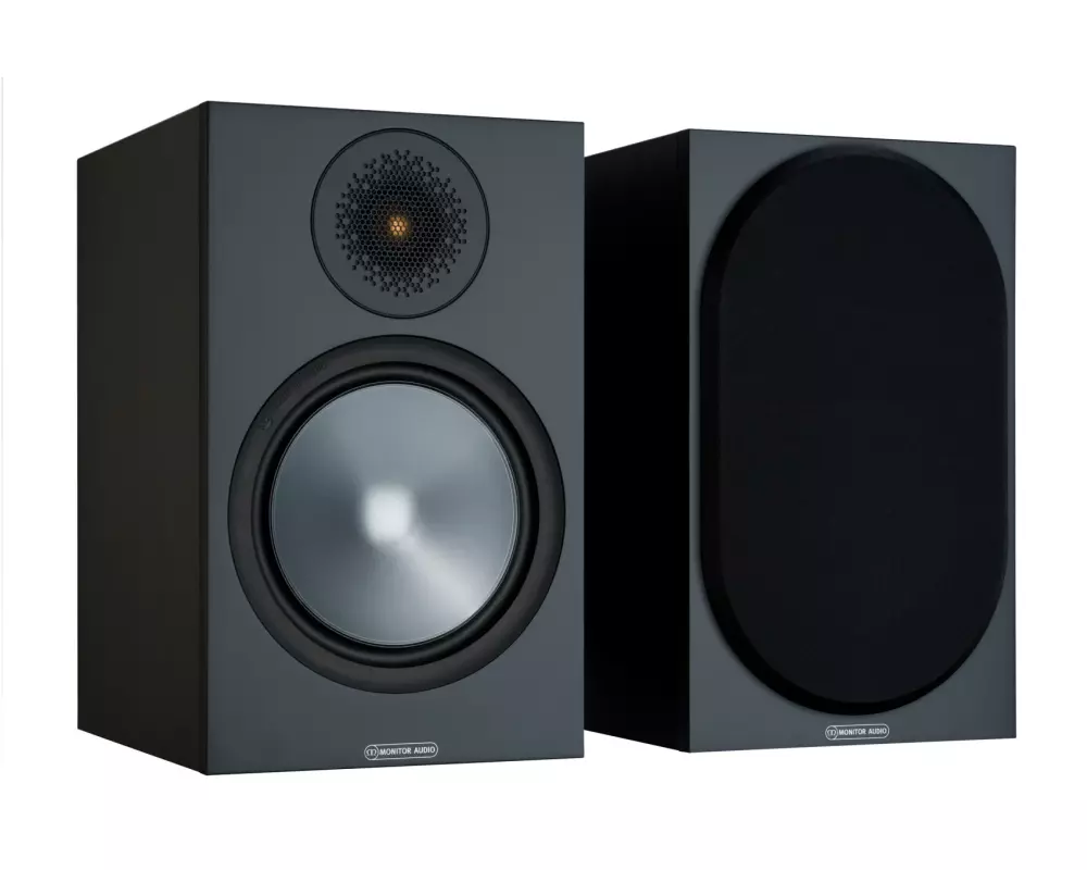 Monitor Audio Regallautsprecher Paar Bronze 100 Schwarz