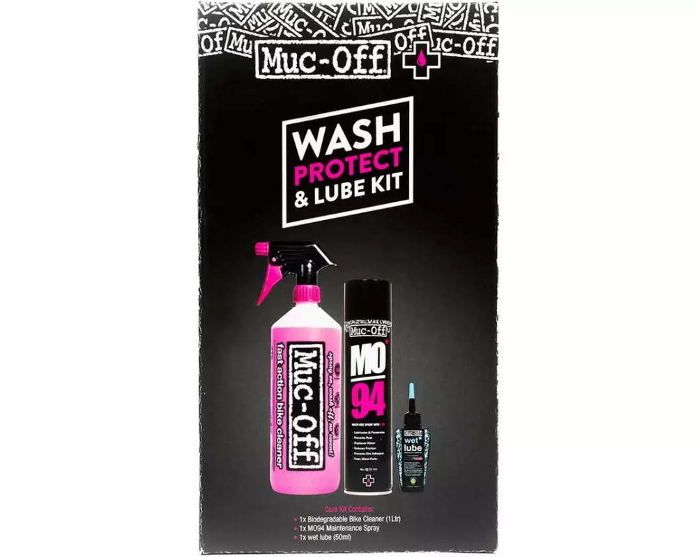 Muc-Off Pflegeset Wash, Protect and Lube 3-teilig