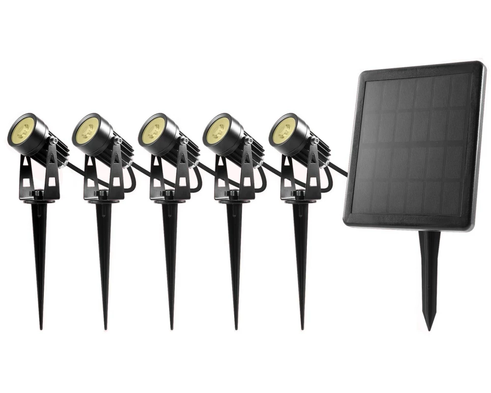 Schönenberger Gartenspot LED Solar Simon, 5W, 3000K, 5 Stück