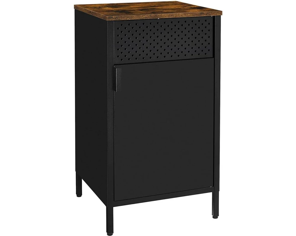 Songmics Kommode 42.5 x 76 cm, Schwarz/Braun