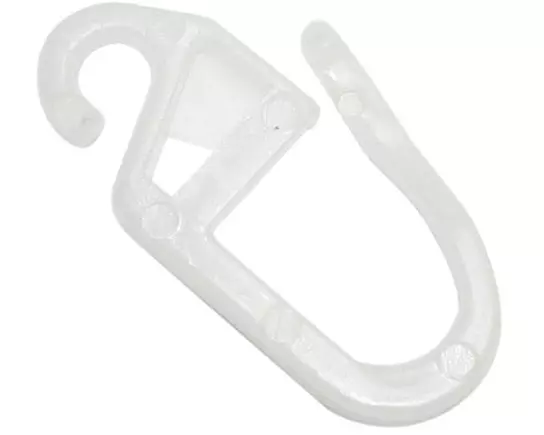 Gardinia Ösengleiter mit Faltenlegehaken, Weiss, 10 Stück