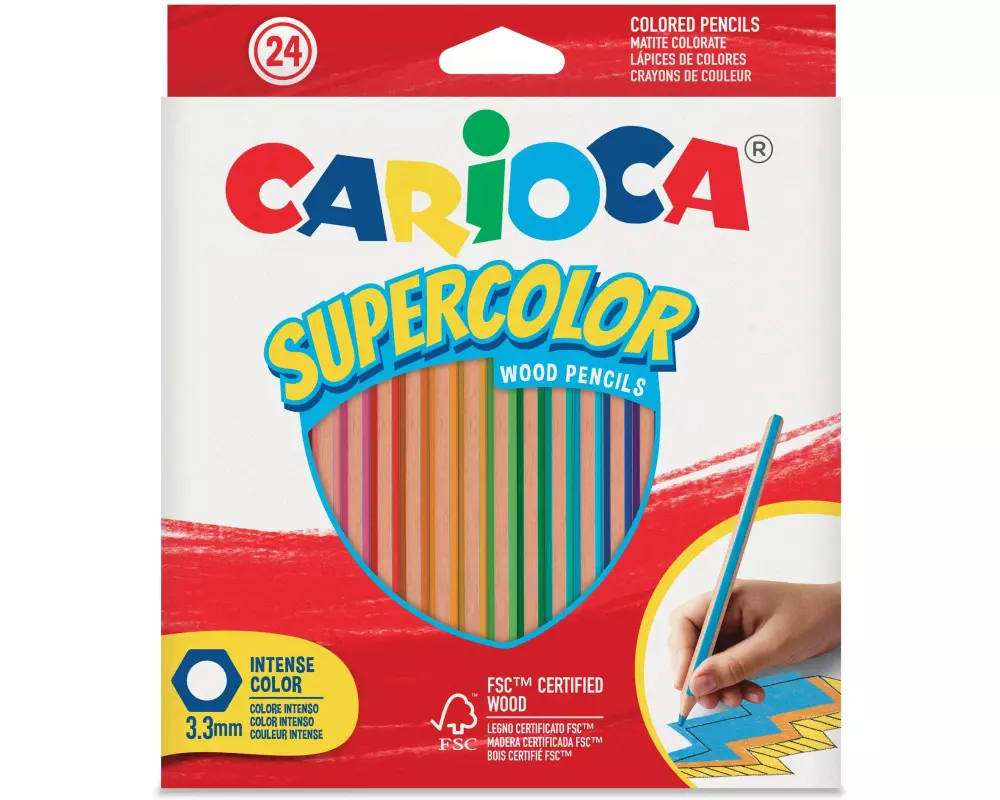 Carioca Farbstift Supercolor E-24 Mehrfarbig