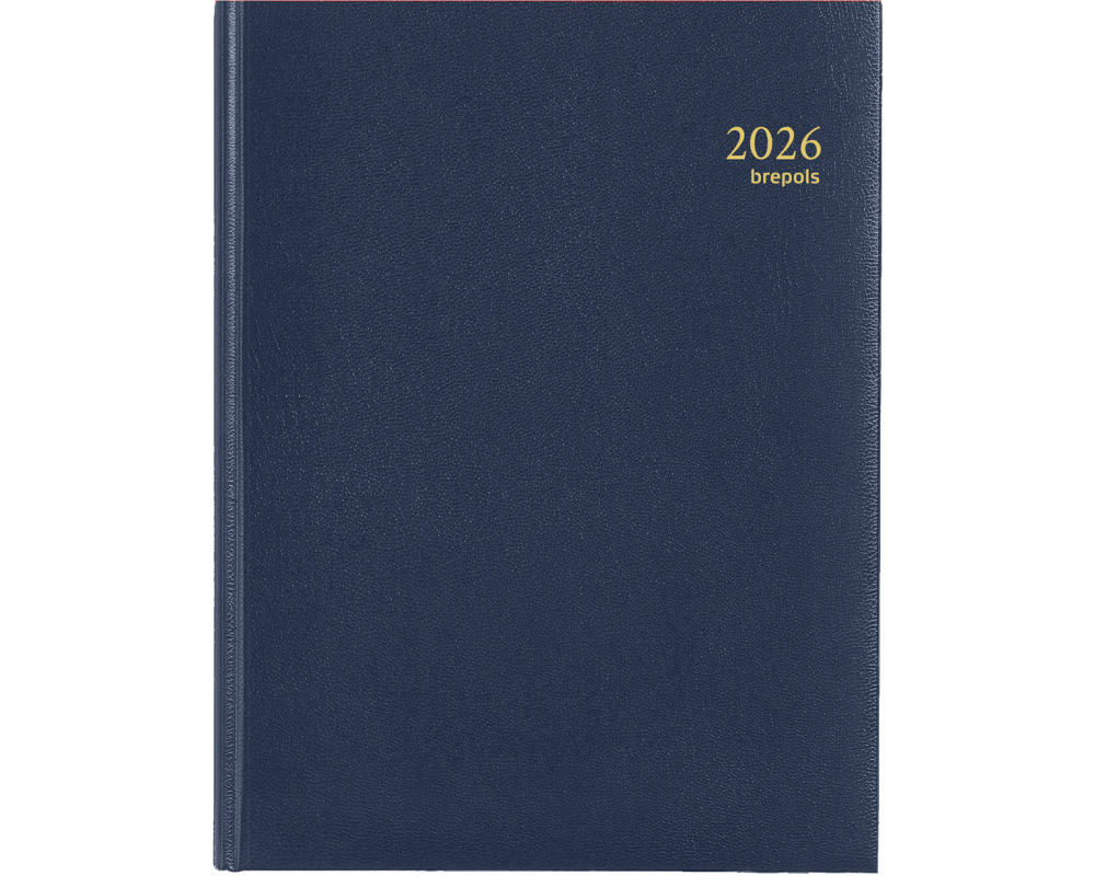 BREPOLS Agenda Timing Lima 2026 0.137.1256 1W/2S blau 17.1x22cm