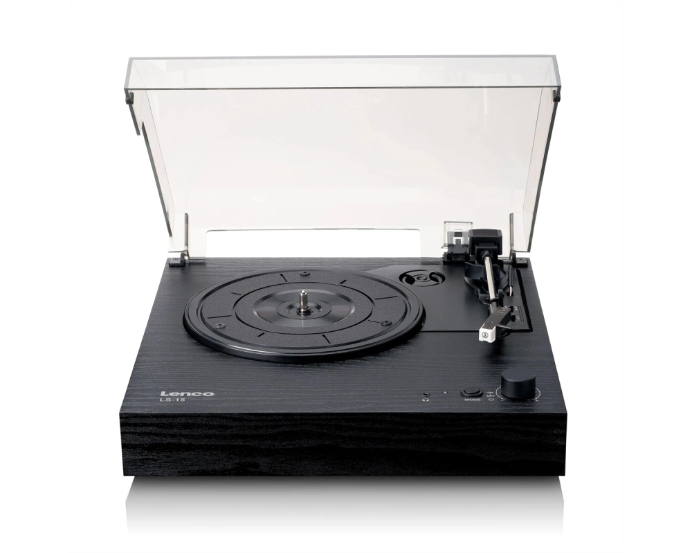 Lenco Plattenspieler LS-15BK , Bluetooth, integr. Lautsprecher