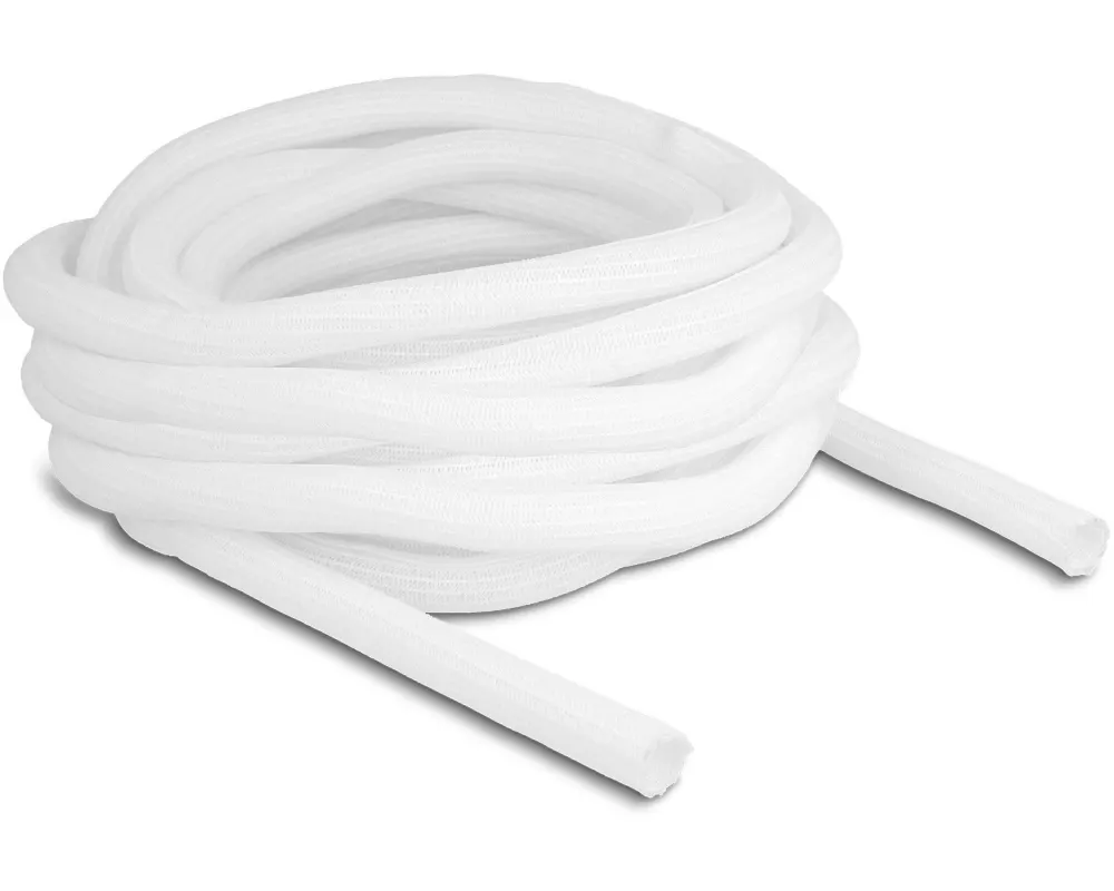 Delock Geflechtschlauch Selbstschliessend 10 m x 16 mm Weiss