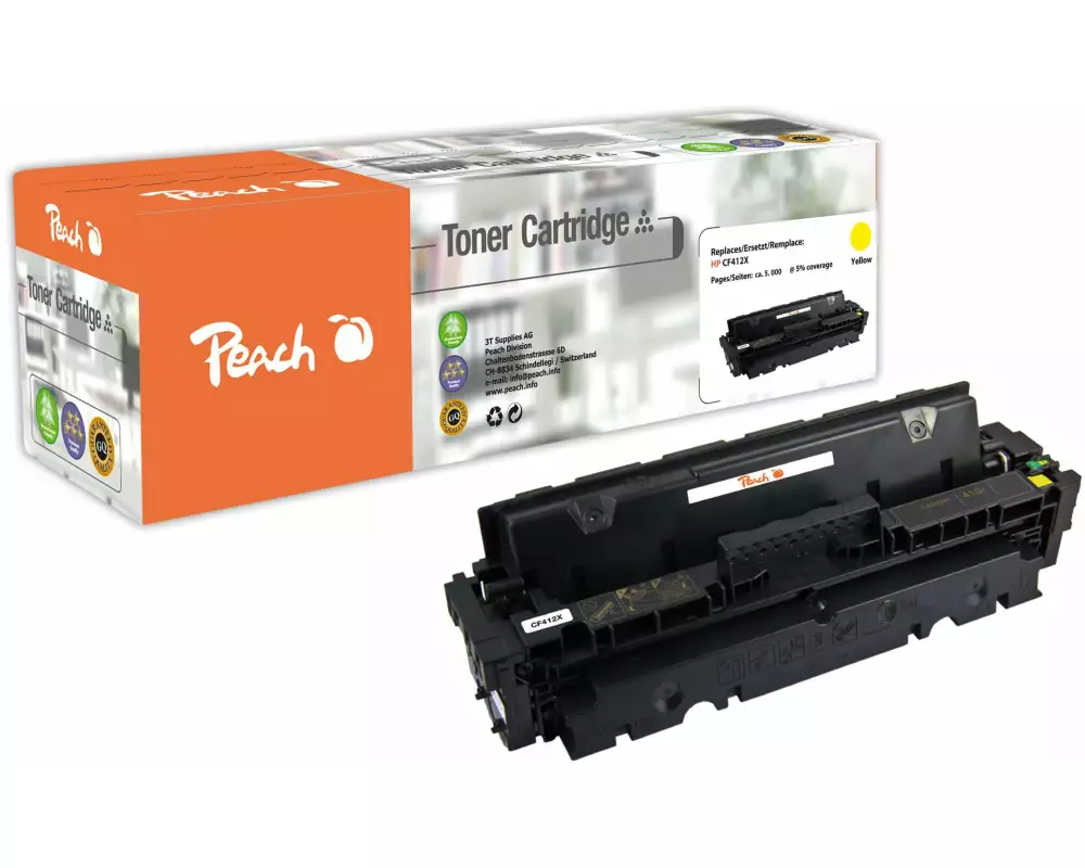 Peach Toner HP Nr. 410X (CF412X) Yellow