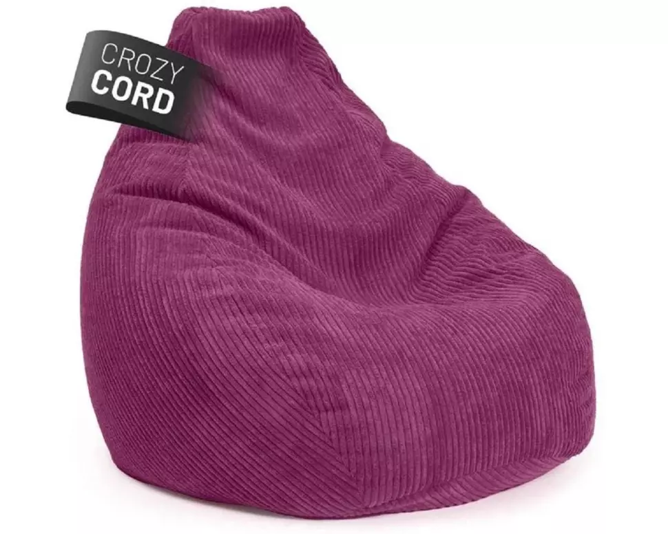 Lumaland Sitzsack GIANT Cord 400 l, Weinrot