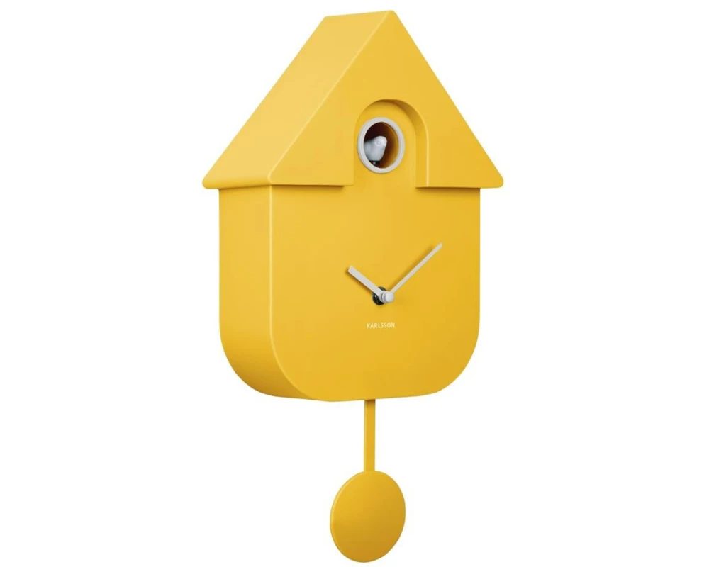 KARLSSON Wanduhr Kuckuck Bright Yellow