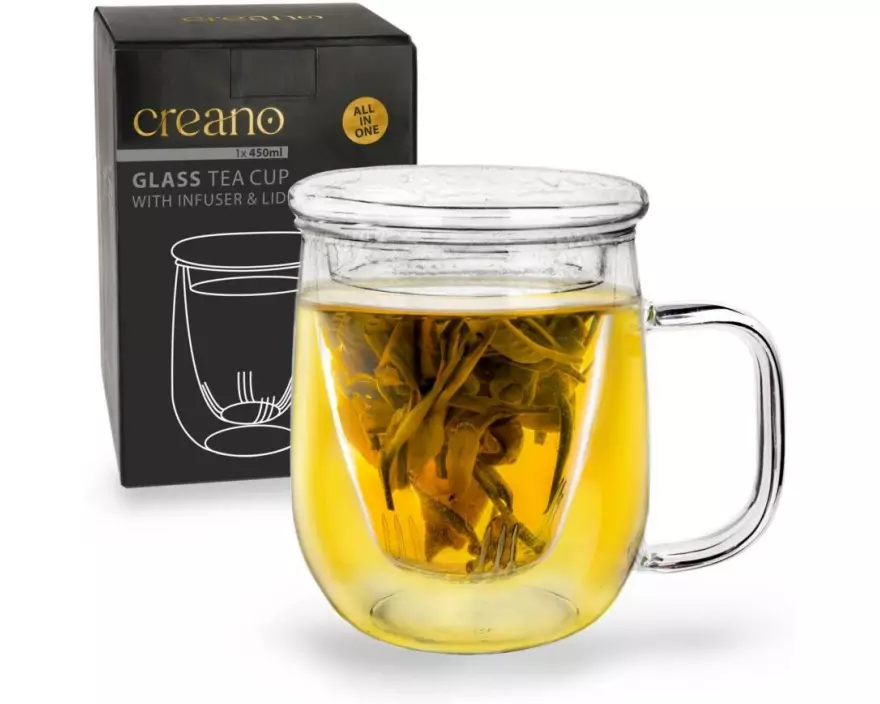 Creano Teeglas All in one 450 ml, 1 Stück, Transparent
