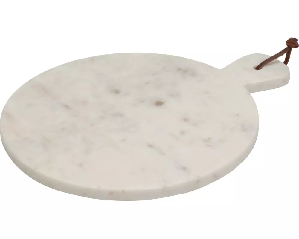 FURBER Servierplatte Marmor Weiss, 32 x 26 cm