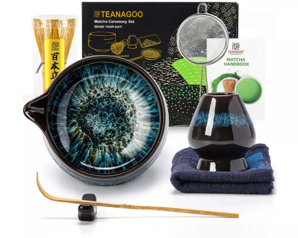 TEANAGOO Matcha Set Skyfall 0.51 l, Dunkelblau